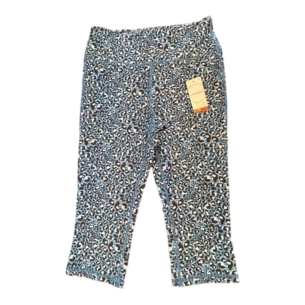 JOCKEY, NWT, WOMENS CAPRI LEGGINGS. HIGH RISE. 87% POLYESTER, 13% SPANDEX.SIZE M